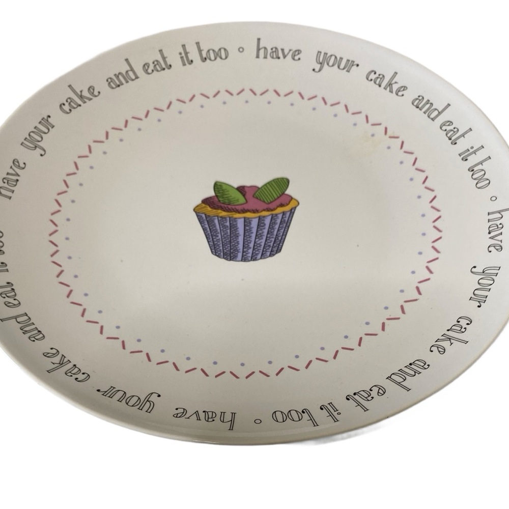 BIA Cordon Bleu Have Your Cake And Eat It Too 8” Desert Plate Set of 4 - Picture 7 of 8